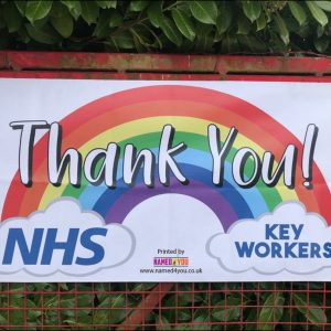 Thank you NHS Banner - 4ft by 2ft