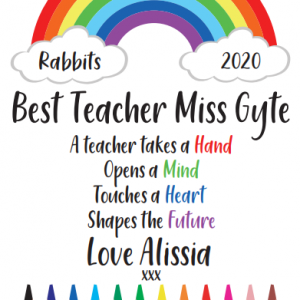Personalised Best Teacher Fridge Magnet