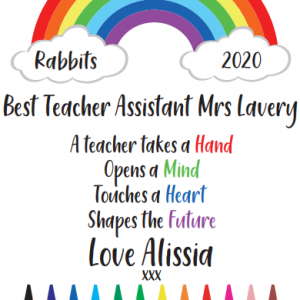 Personalised Best Teacher Assistant Fridge Magnet