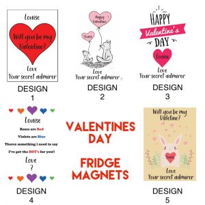 Valentines Day Fridge Magnets